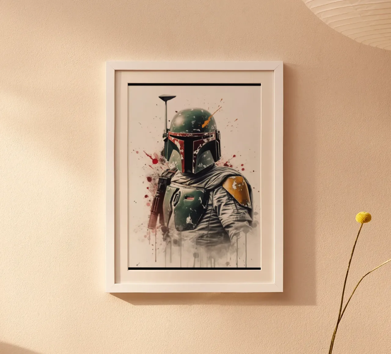 Maglietta classica The Wars poster con telaio in legno da brands1.0