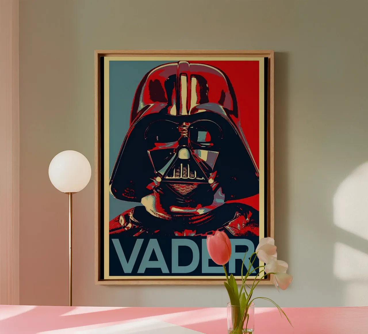 Azione Vader Fansity tela con Cornice a cassetta da grass.studio_
