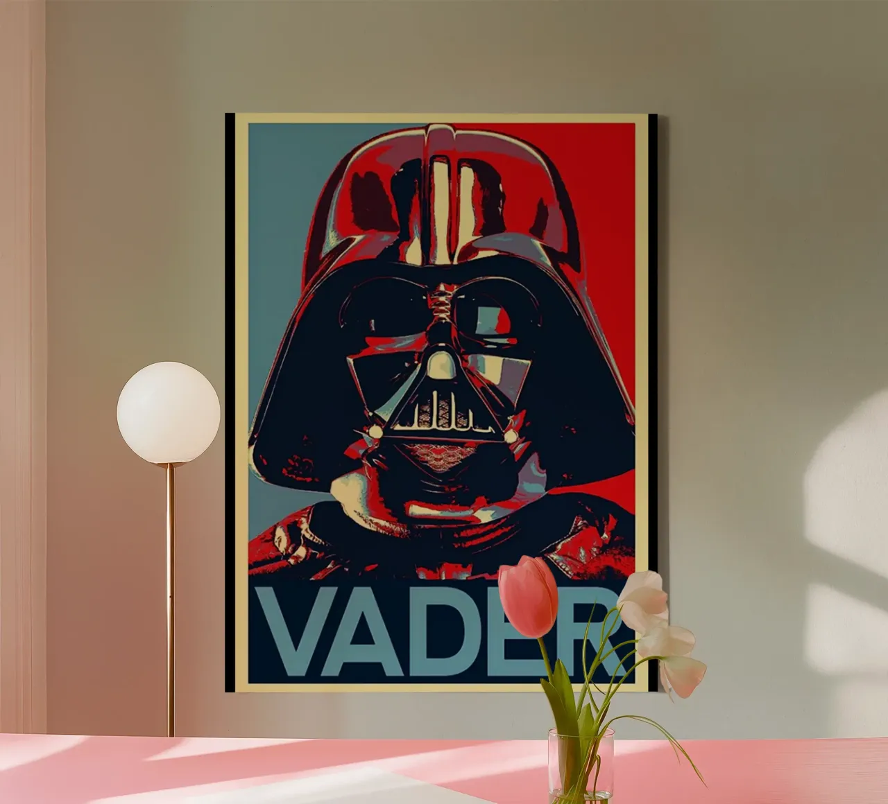 Azione Vader Fansity tela con Cornice a cassetta da grass.studio_