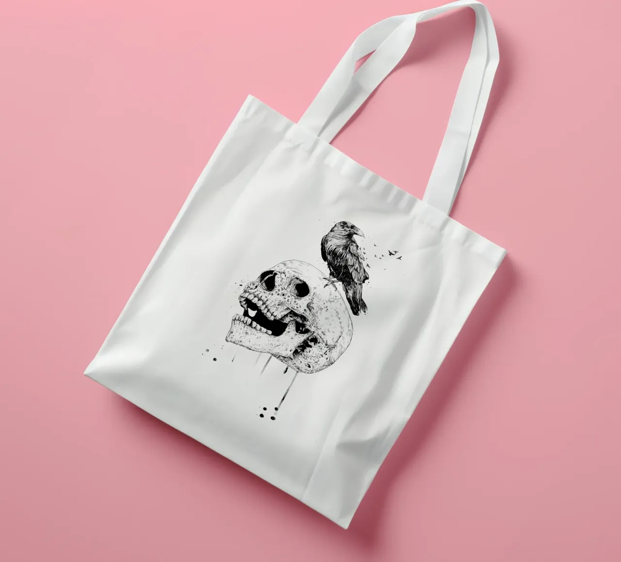 New skull borsa in juta da Balazs Solti