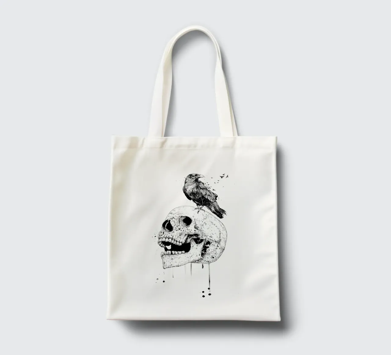 New skull borsa in juta da Balazs Solti