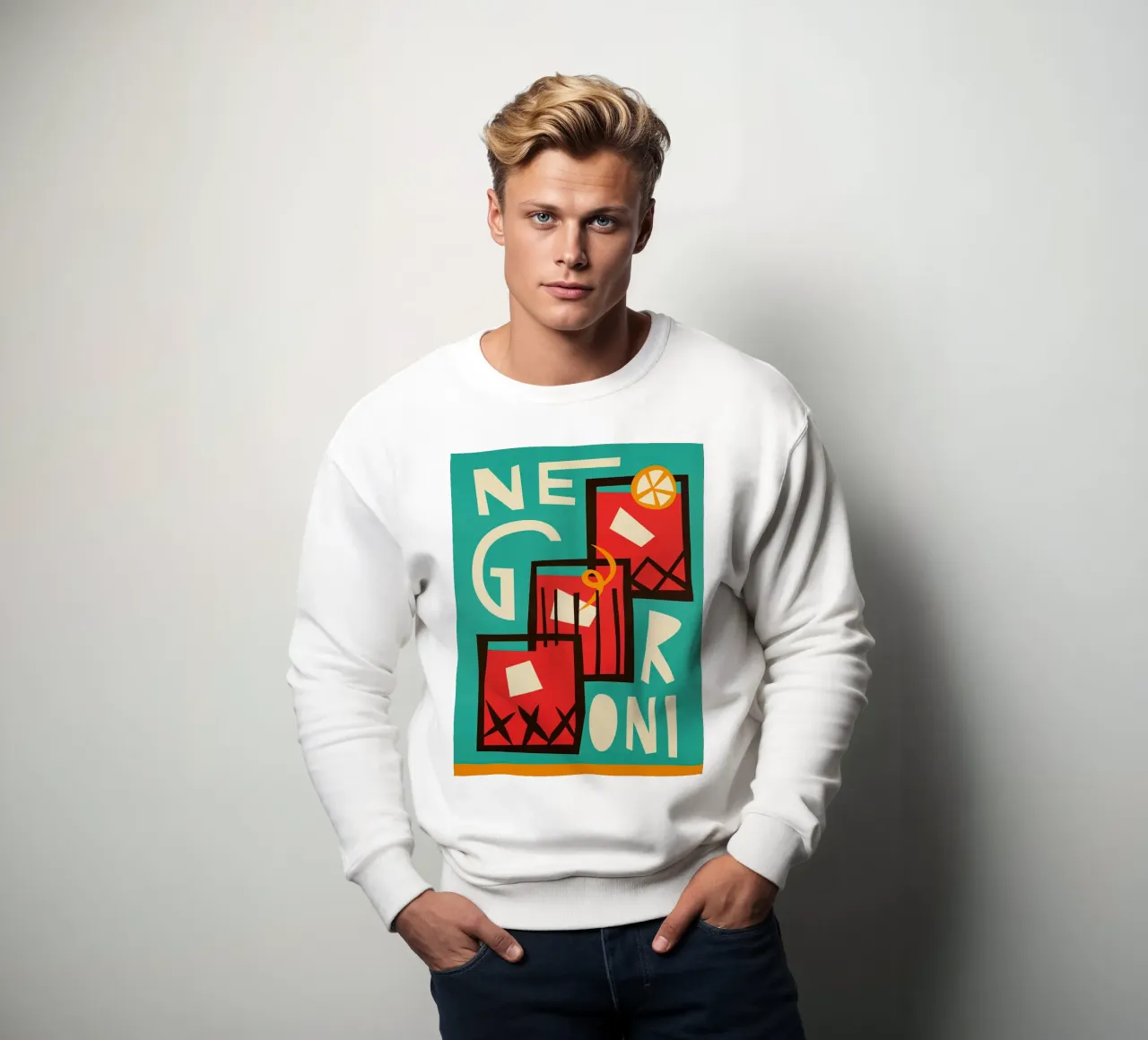 Negroni Print felpa da Neeraprint