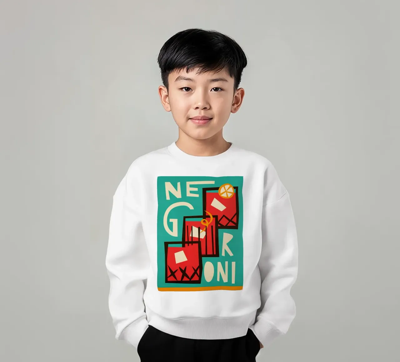 Negroni Print felpa bambino da Neeraprint