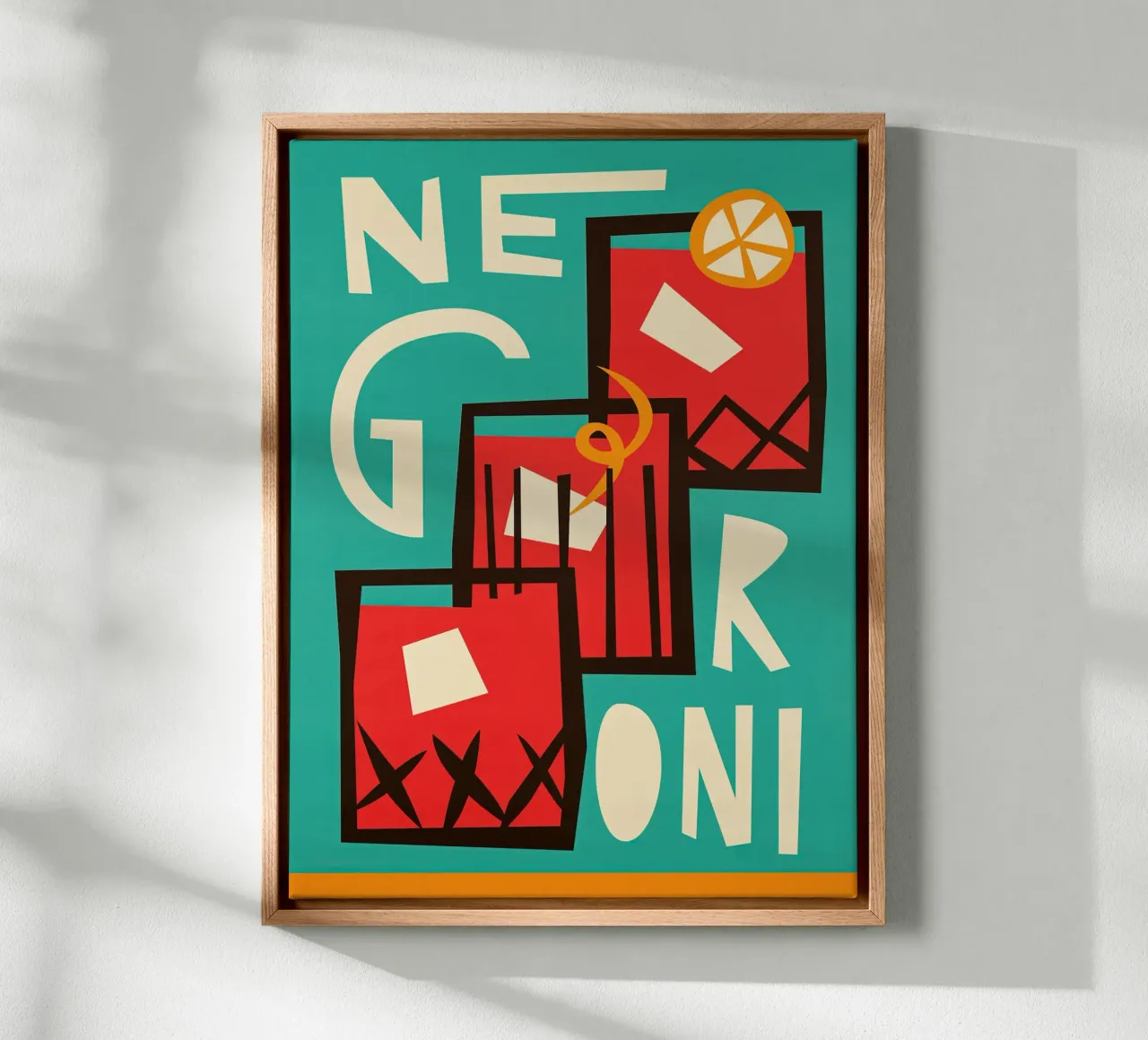 Negroni Print tela con Cornice a cassetta da Neeraprint