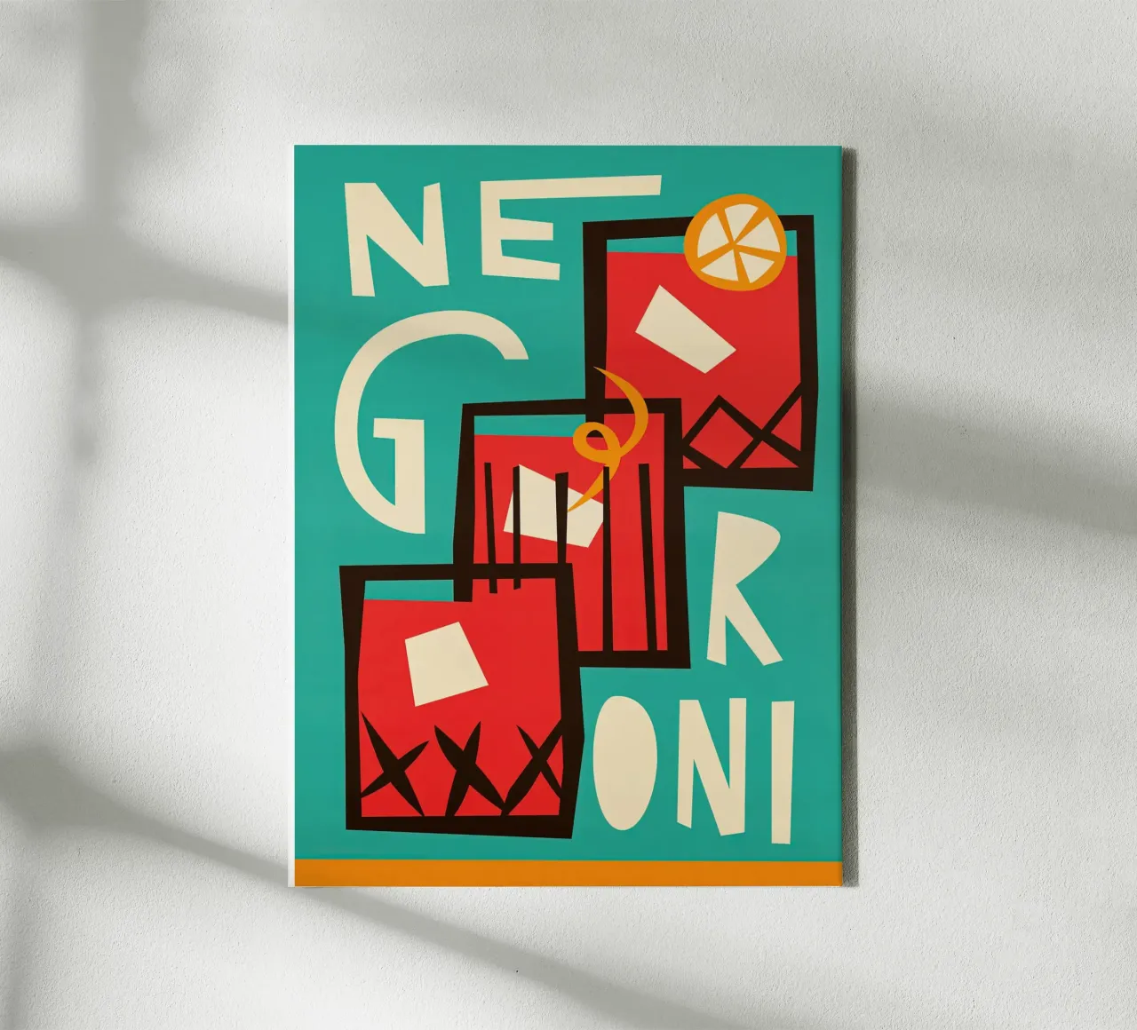 Negroni Print tela con Cornice a cassetta da Neeraprint