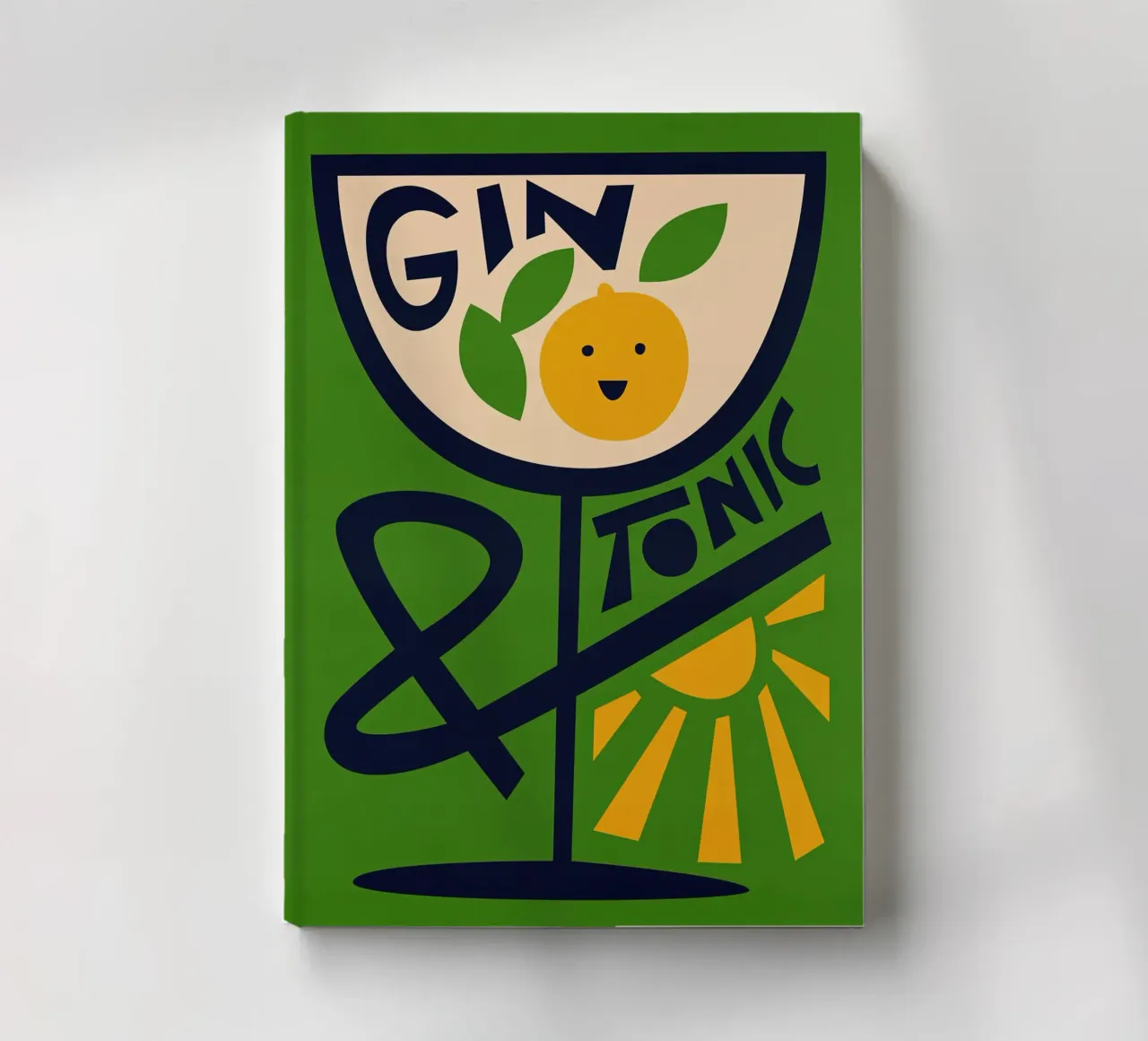 Gin Tonic Print notebook by Neeraprint
