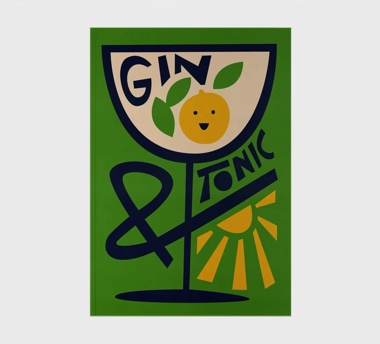 Gin Tonic Print notebook by Neeraprint