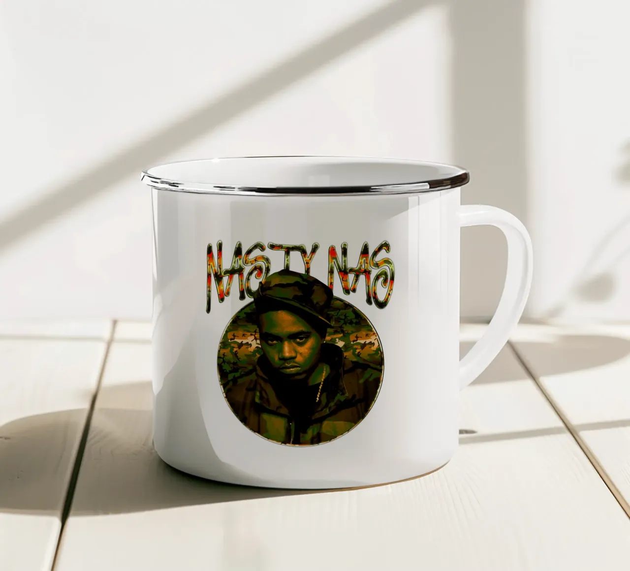 Grunge Nasty Nas Pop tazza in smalto da grass.studio_