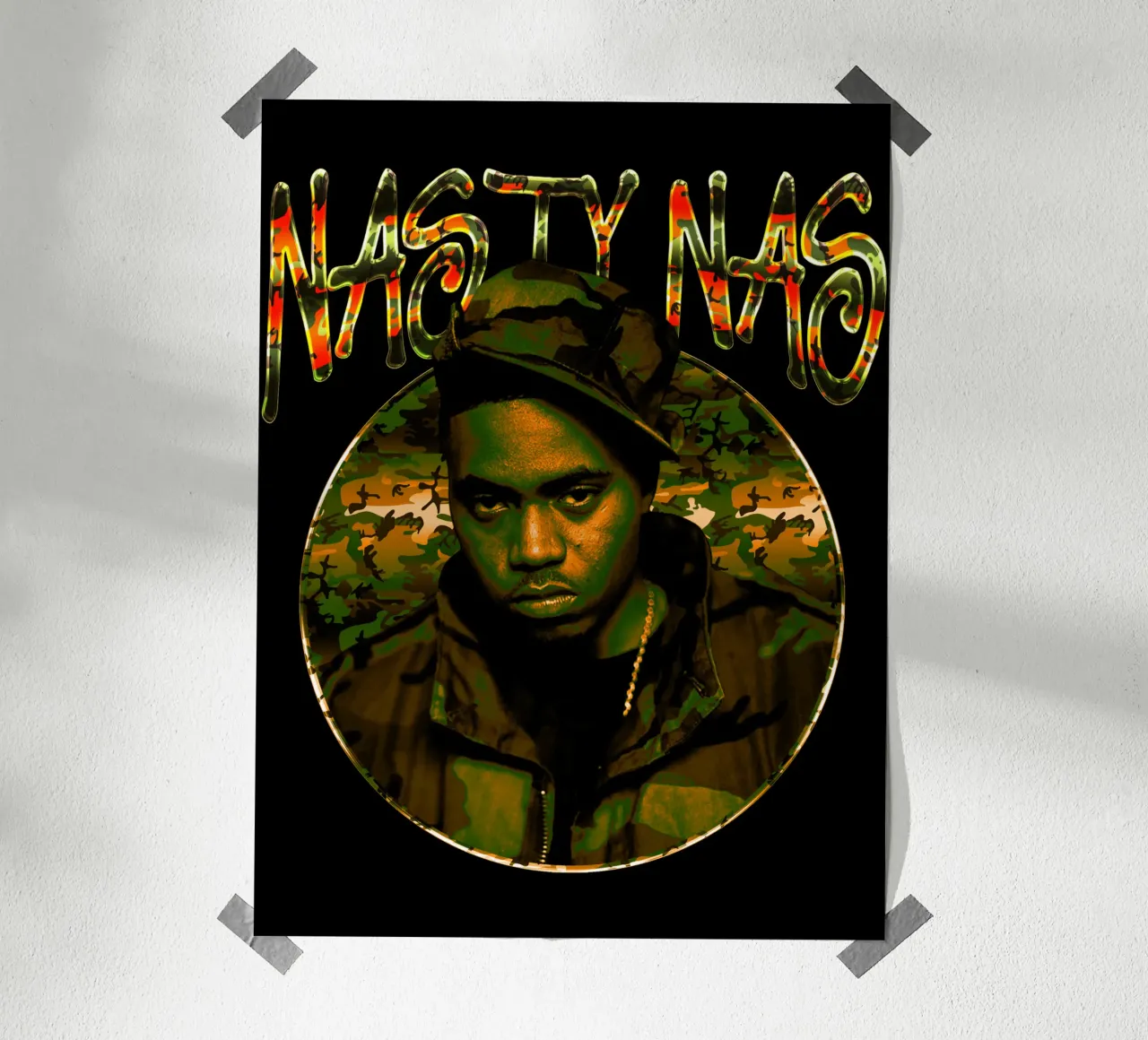 Grunge Nasty Nas Pop poster da grass.studio_
