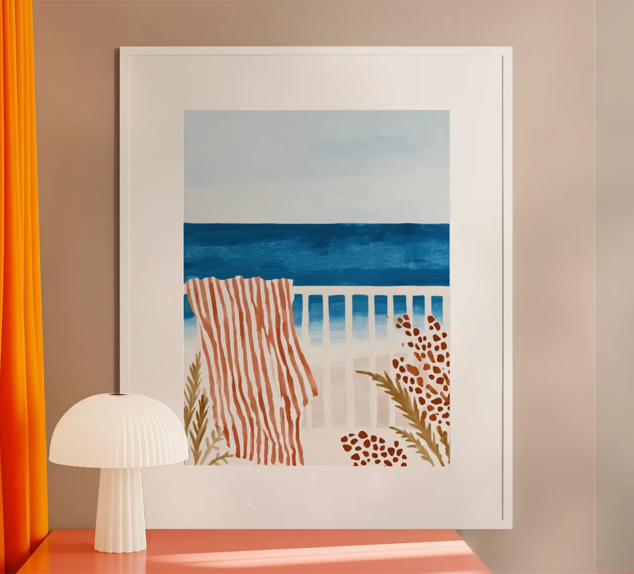 Mediterrane Aussicht | Urlaubsstimmung am Mittelmeer Poster von Autofocus