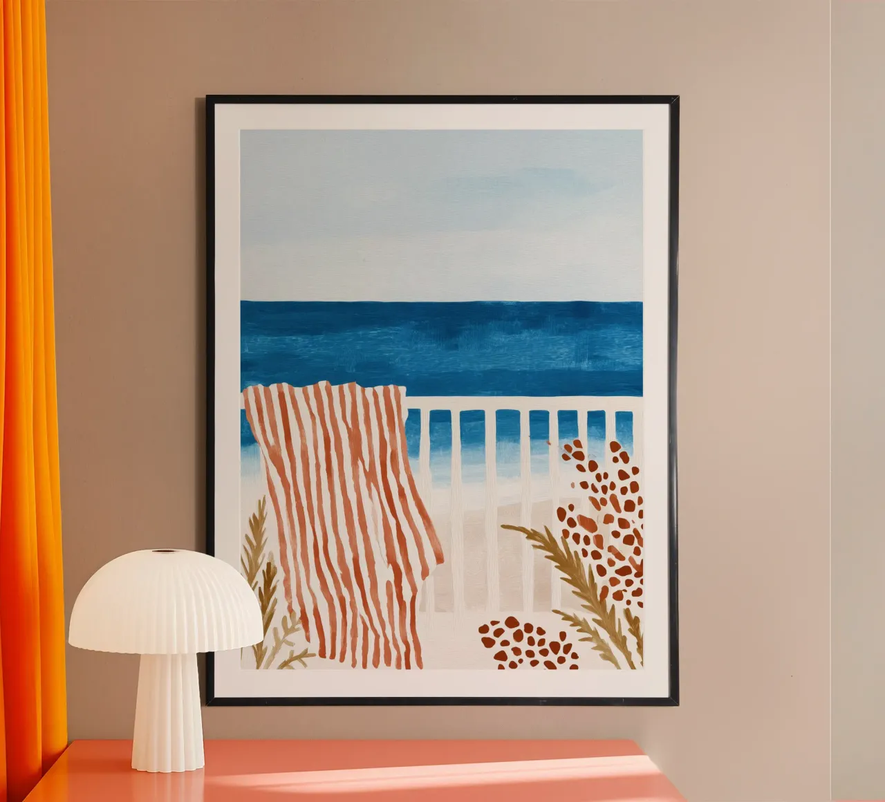 Mediterrane Aussicht | Urlaubsstimmung am Mittelmeer Poster von Autofocus