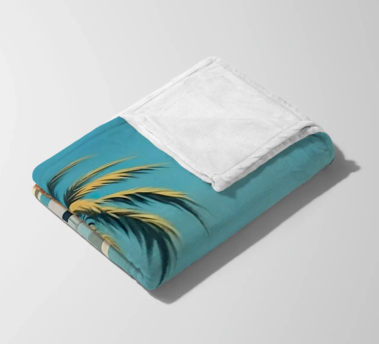 Coconut Trees In The Beach coperta in pile da robertmotoiart