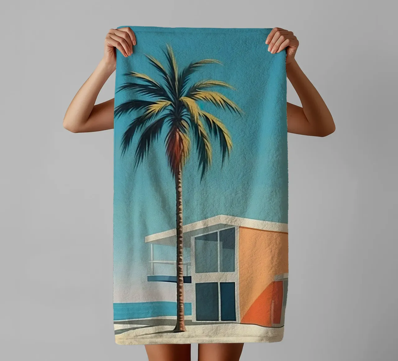 Coconut Trees In The Beach asciugamano da bagno da robertmotoiart