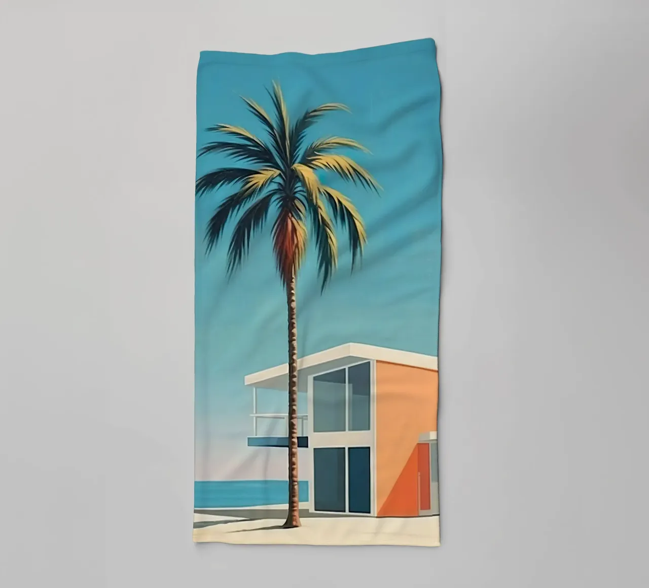 Coconut Trees In The Beach asciugamano da bagno da robertmotoiart