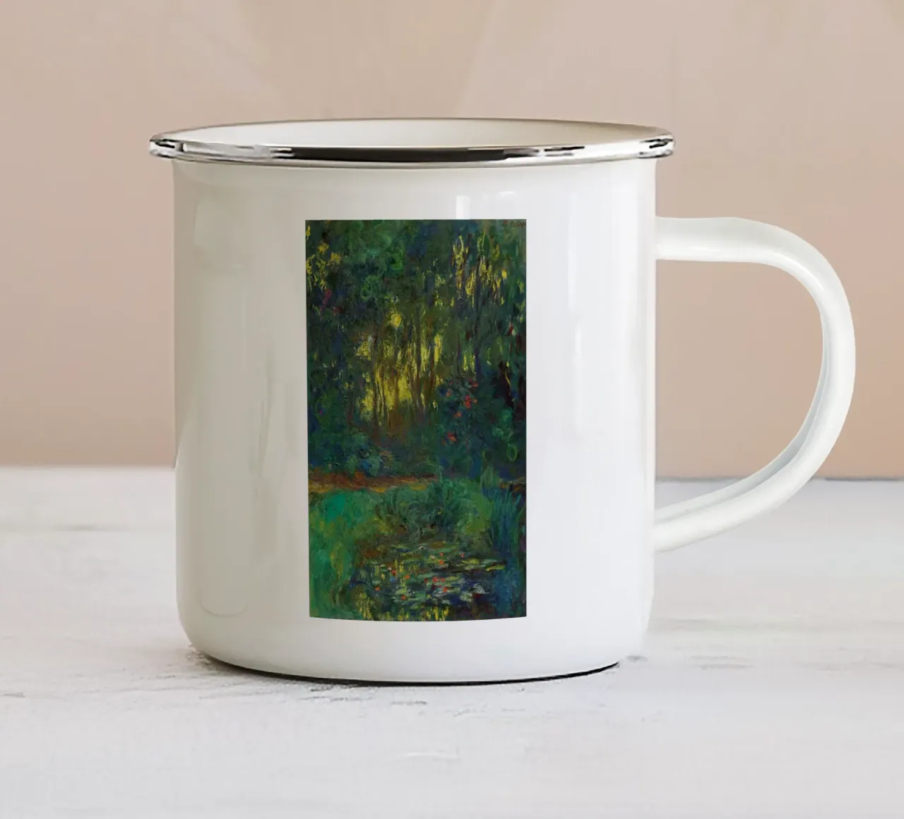foresta paludosa tazza in smalto da belong shop