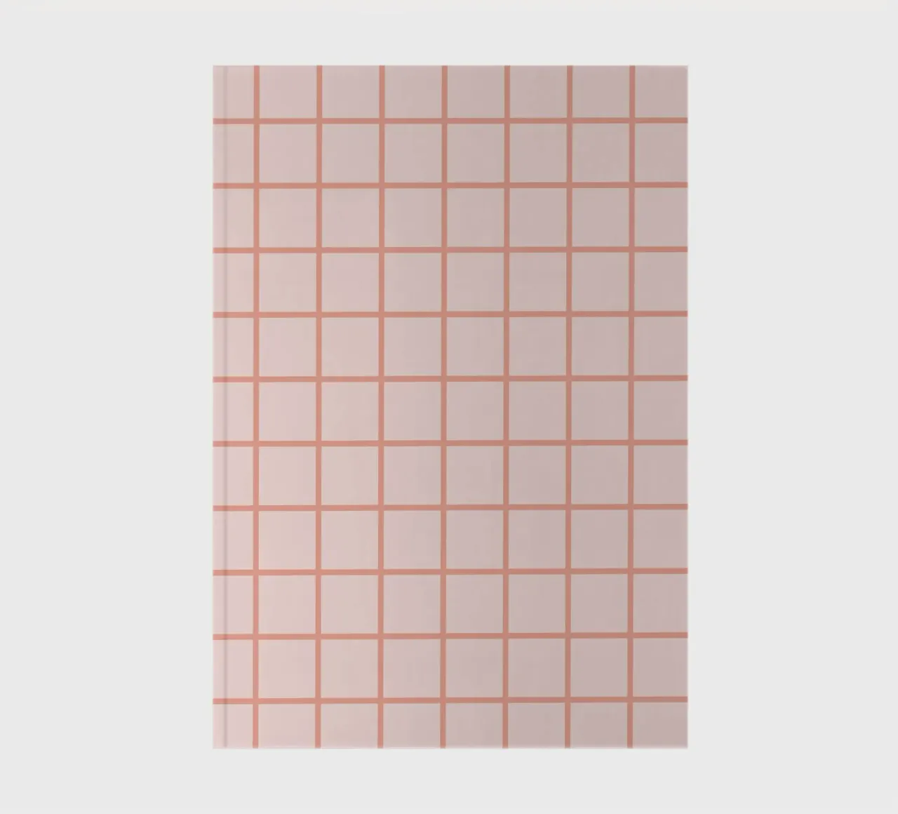 Peach Grid Pattern notebook by Paigaam Studio