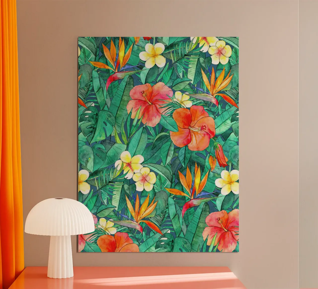 Giardino tropicale poster con telaio in plastica da Leahprint