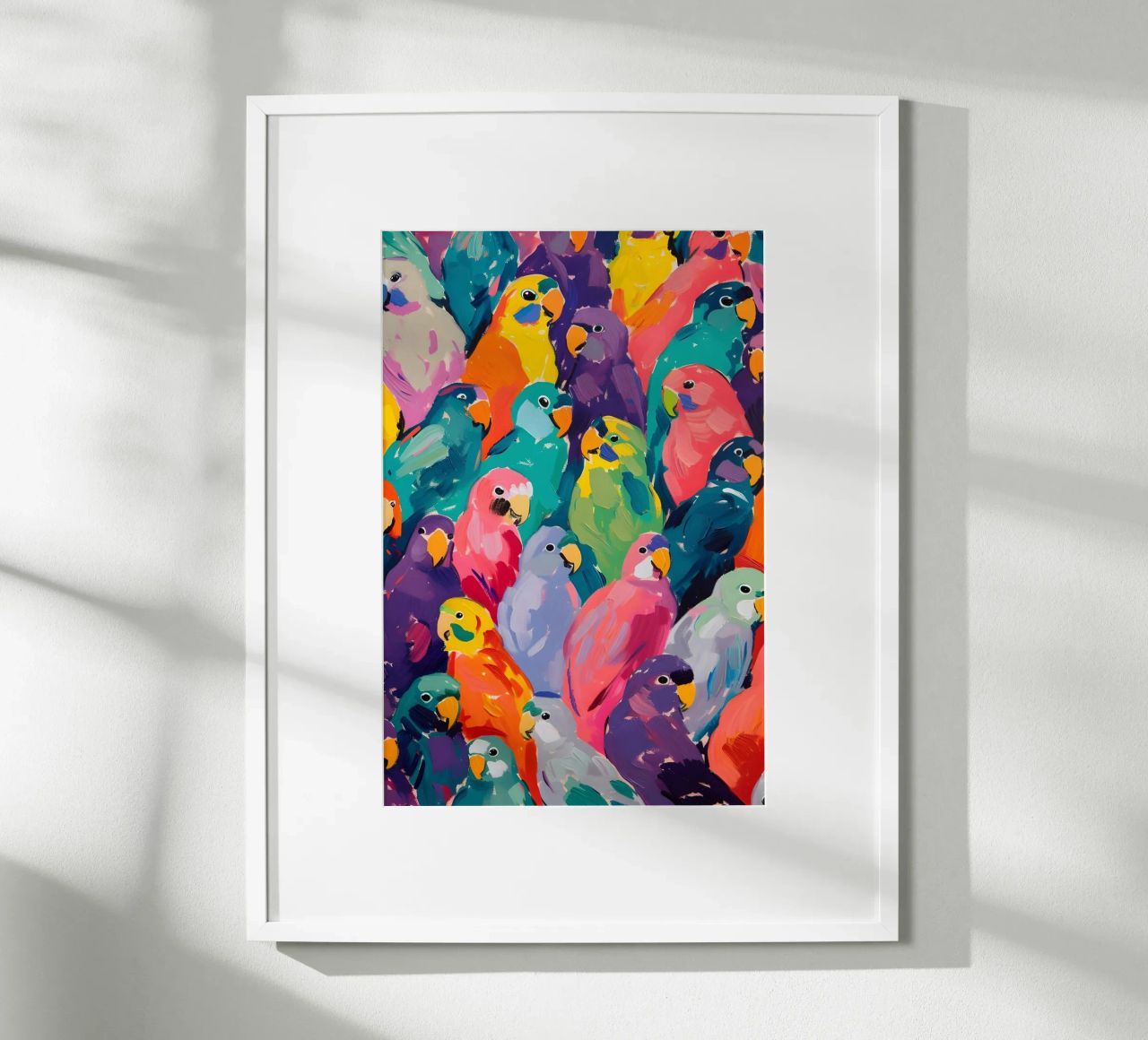 Oiseaux de différentes couleurs poster de Yaso Design & Art