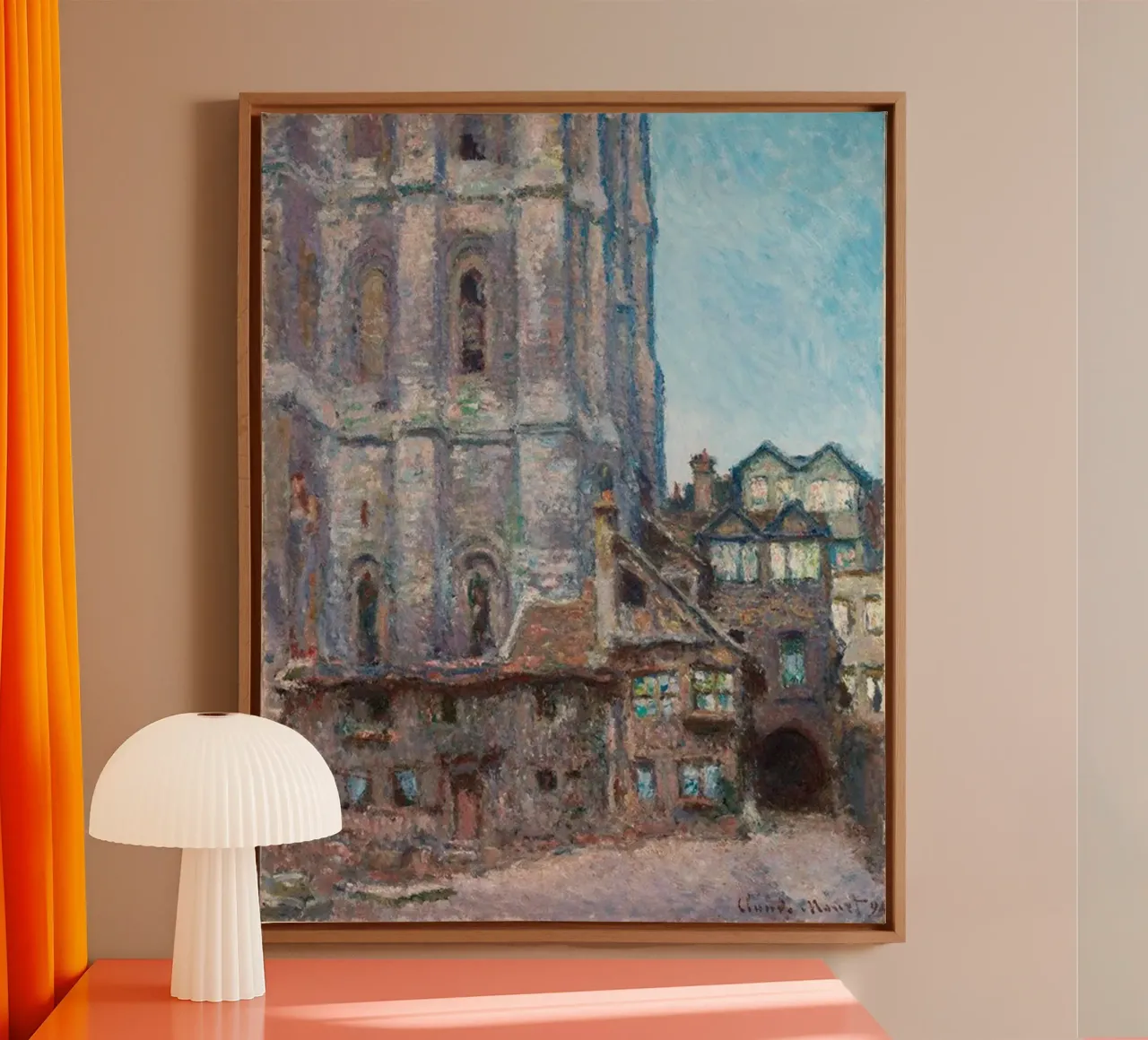luxury building canvas with Floater frame by belong shop