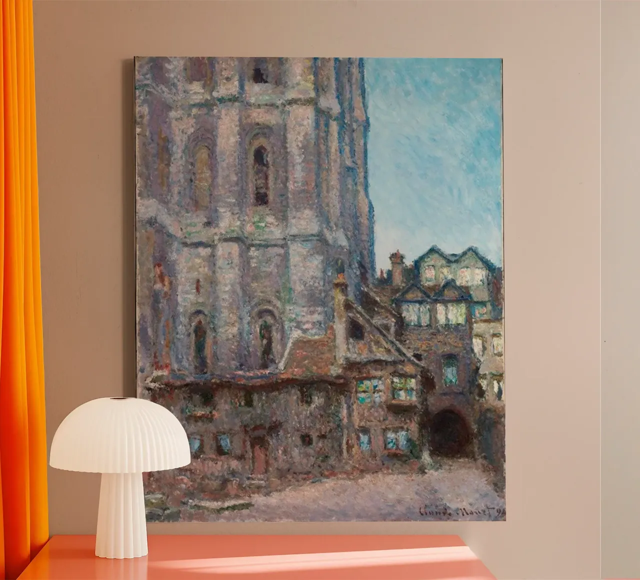 luxury building canvas with Floater frame by belong shop
