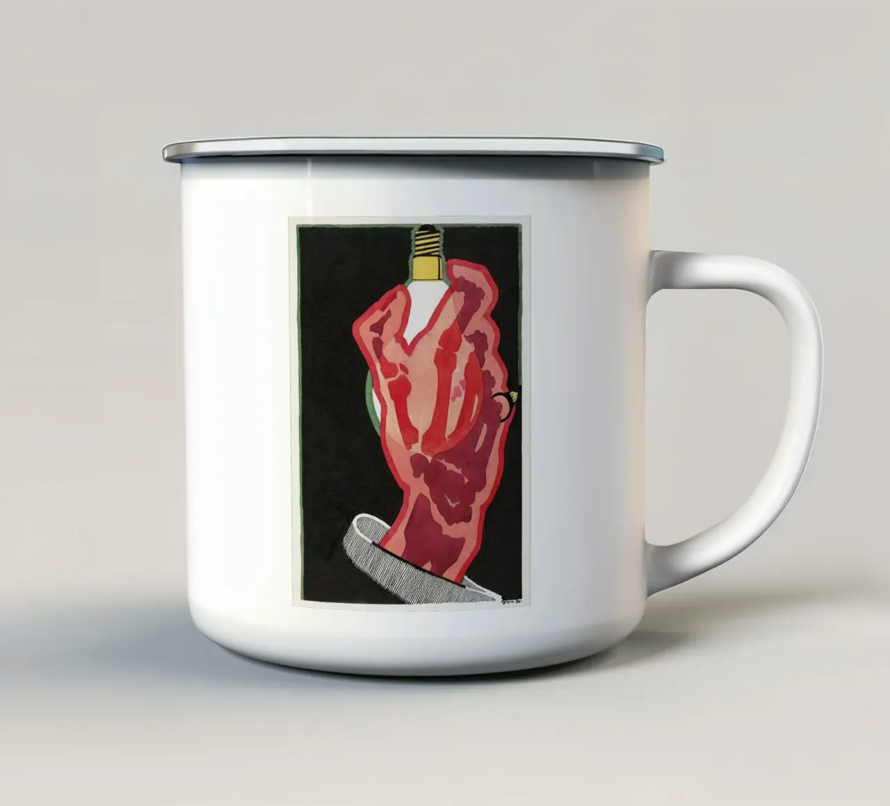 Advertising design for Lamps tazza in smalto da vintageshop