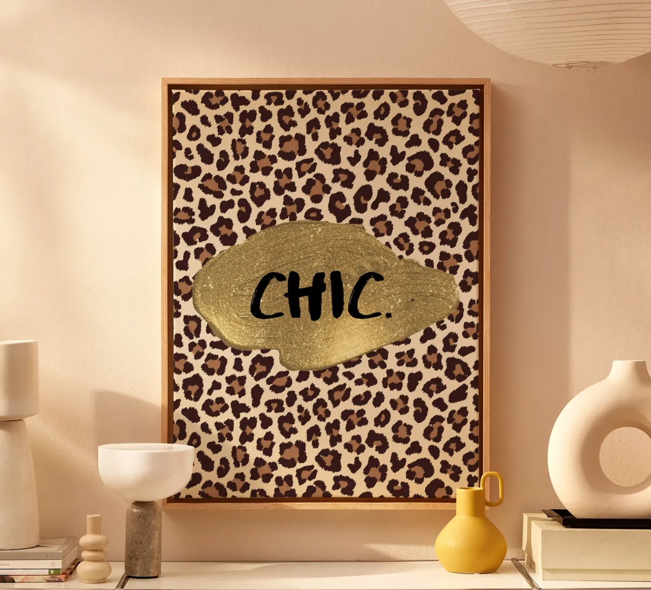 Chic tela con Cornice a cassetta da PinkCandyWalls