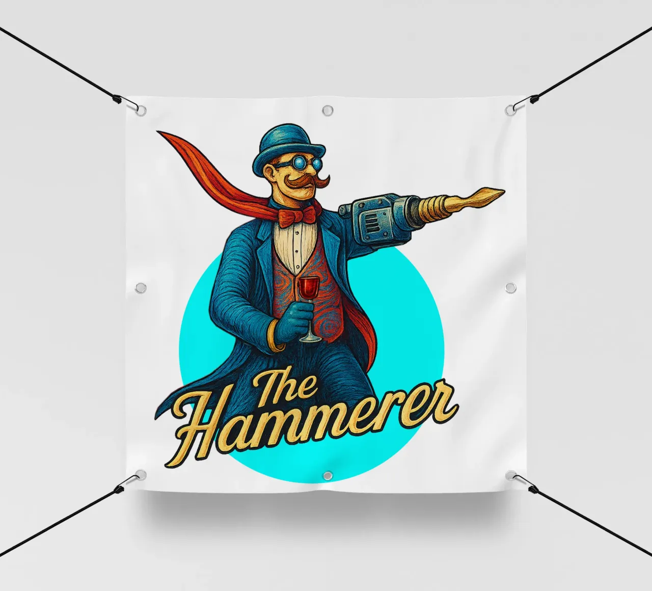 THE HAMMERER telo in pvc da Vintage Van Gogh