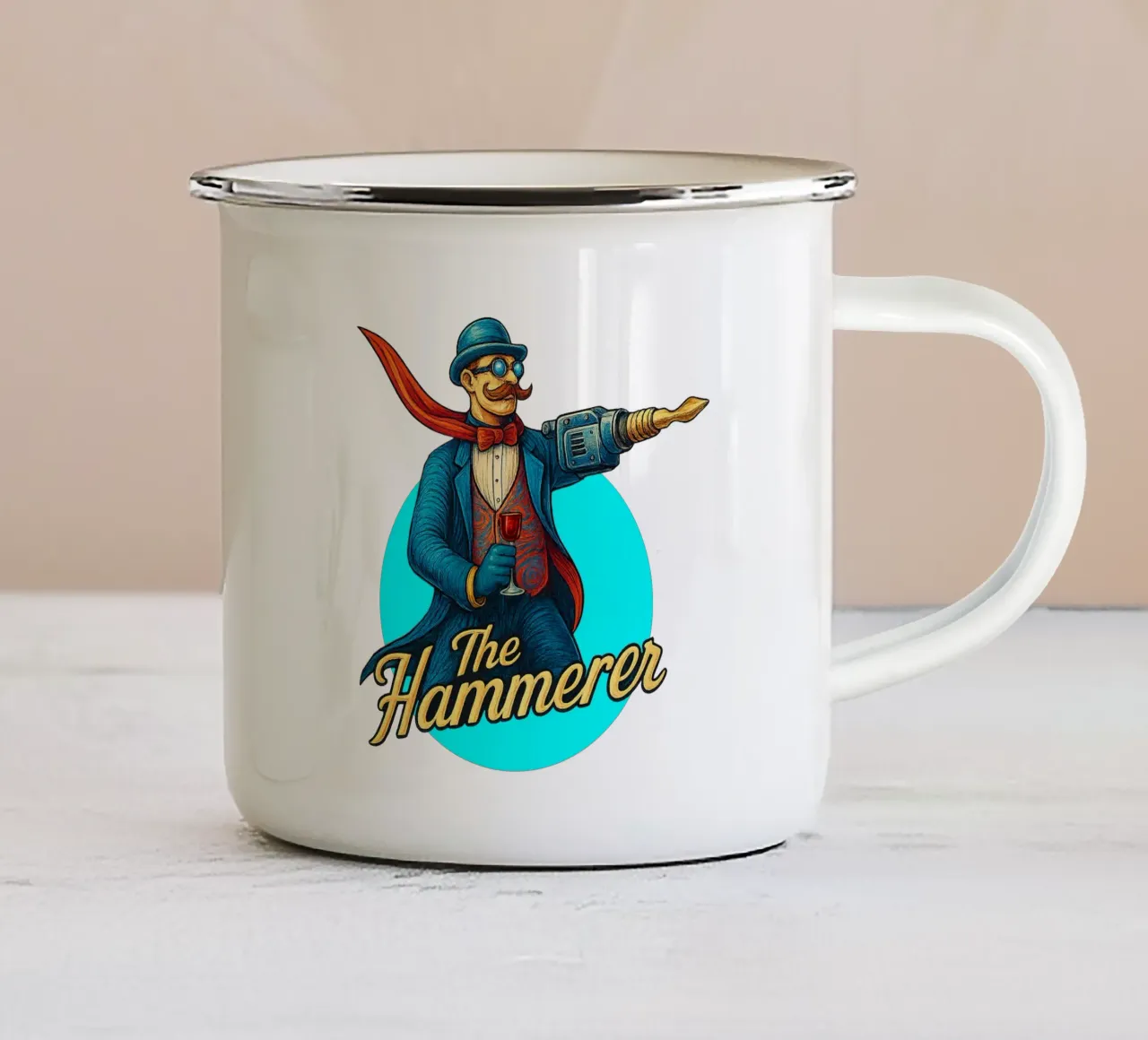 THE HAMMERER tazza in smalto da Vintage Van Gogh