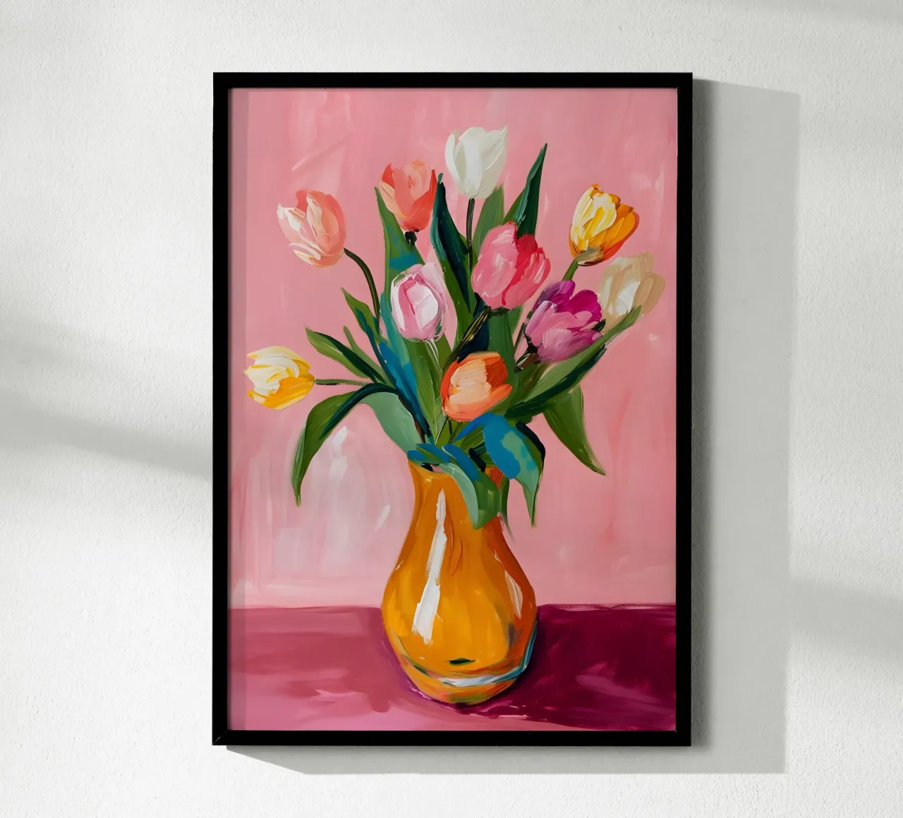 Tulipanes en un jarrón 2 hahnemühle de Yaso Design & Art