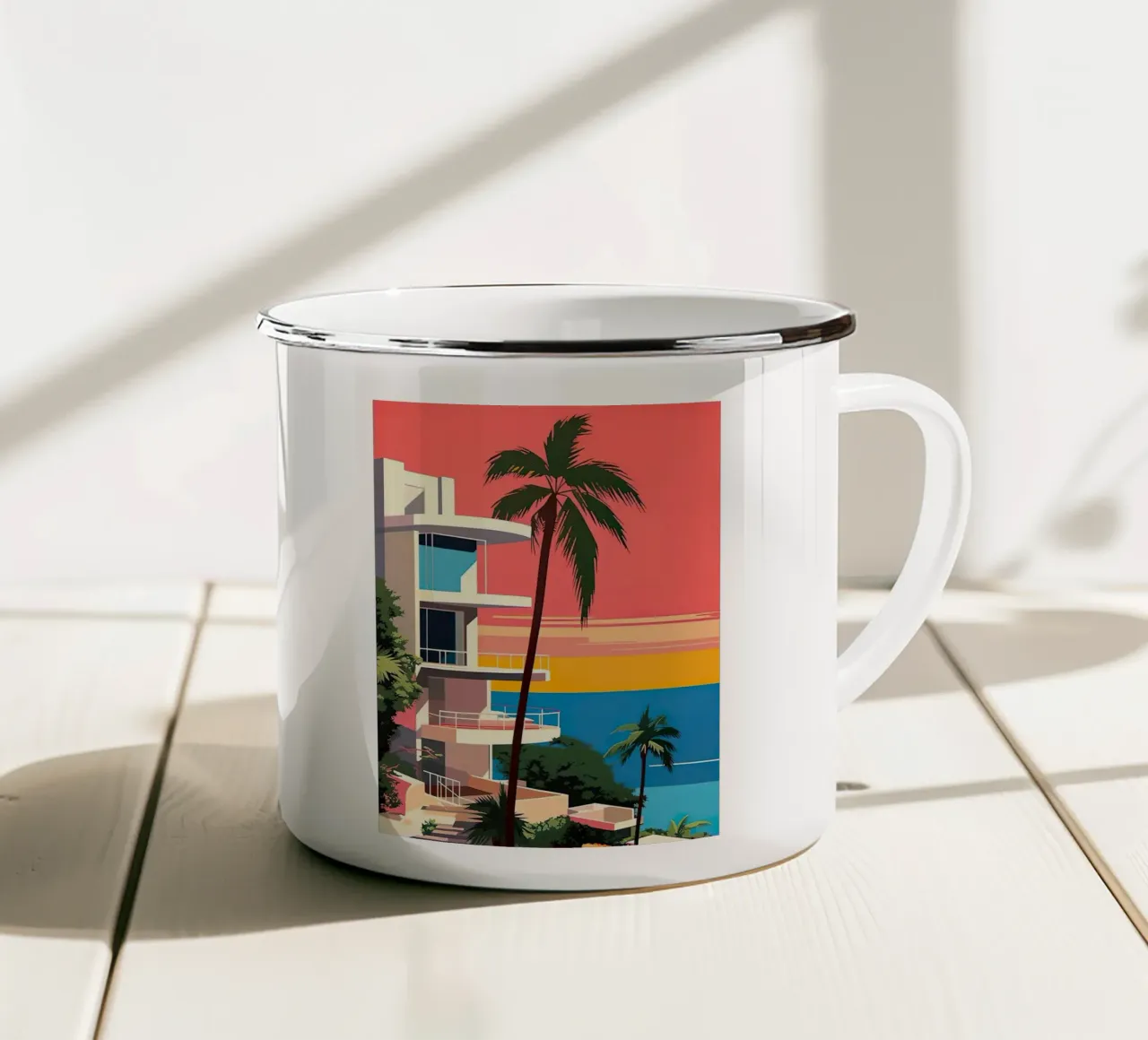 Colored Villa tazza in smalto da lennytravers