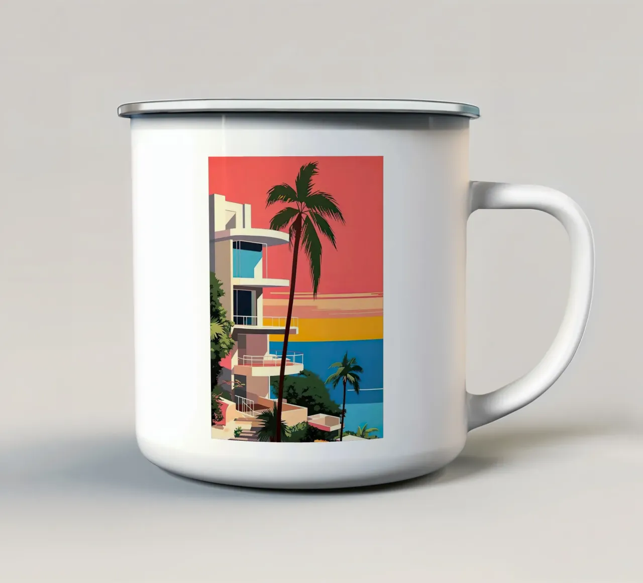 Colored Villa tazza in smalto da lennytravers