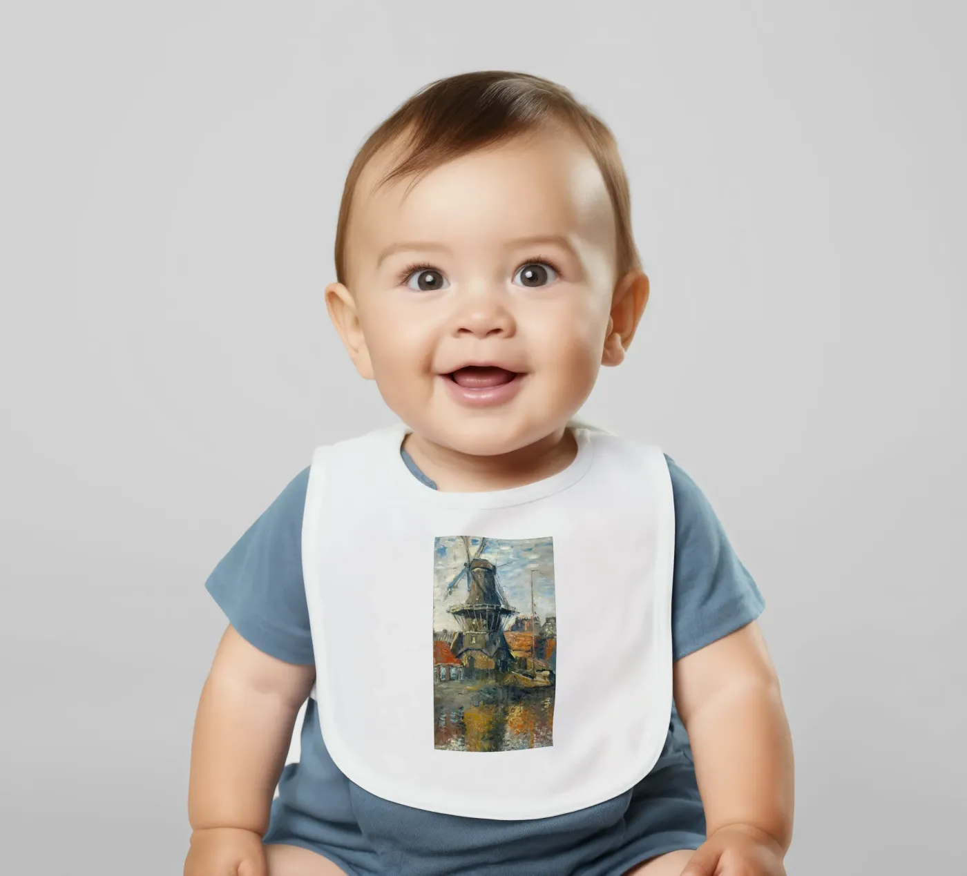 grote windmolen baby slabbetje van belong shop