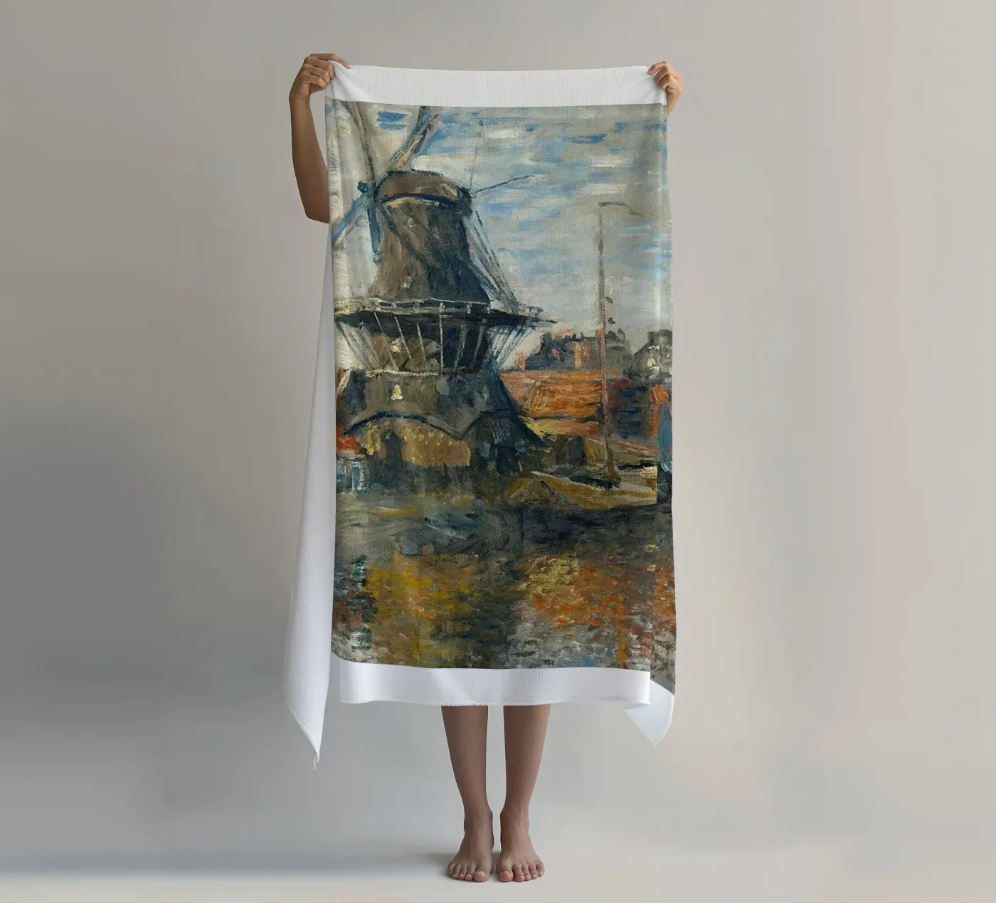 large windmill beach towel by belong shop