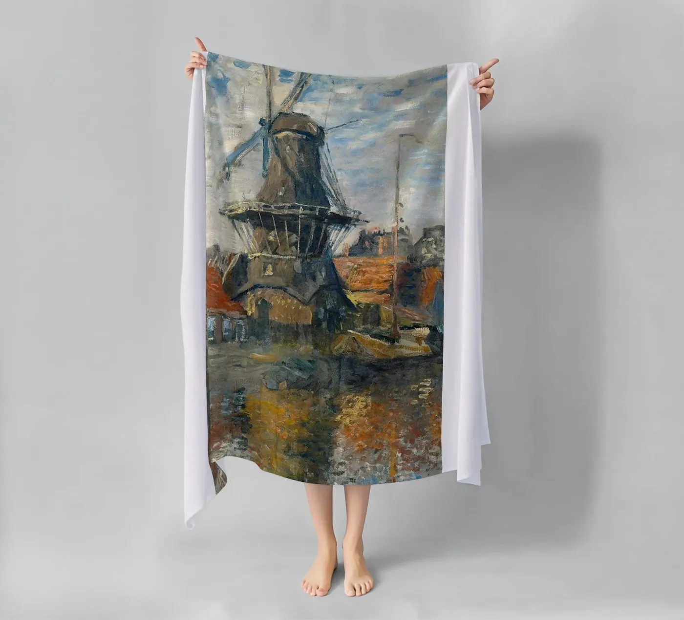 large windmill beach towel by belong shop