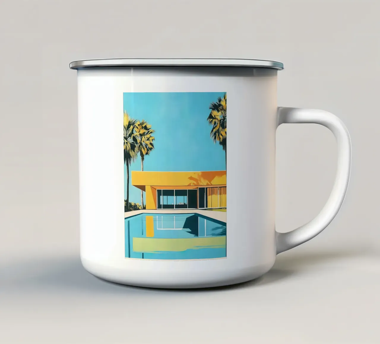 Yellow House tazza in smalto da lennytravers