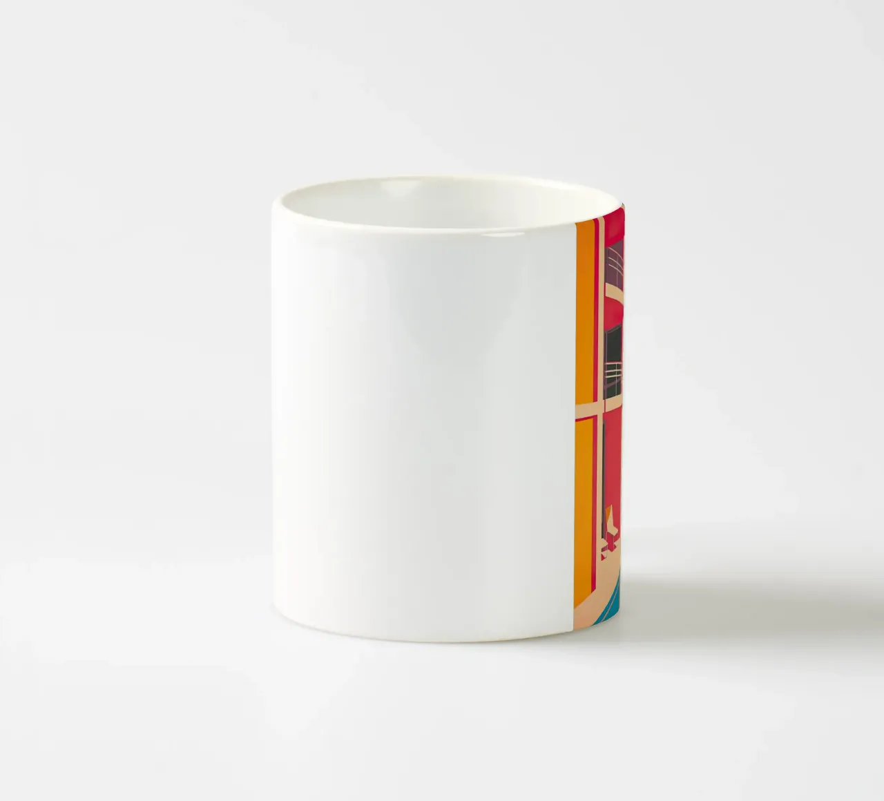 Palm Trees In The Swimming Pool tazza in ceramica da Leonard Barreiro