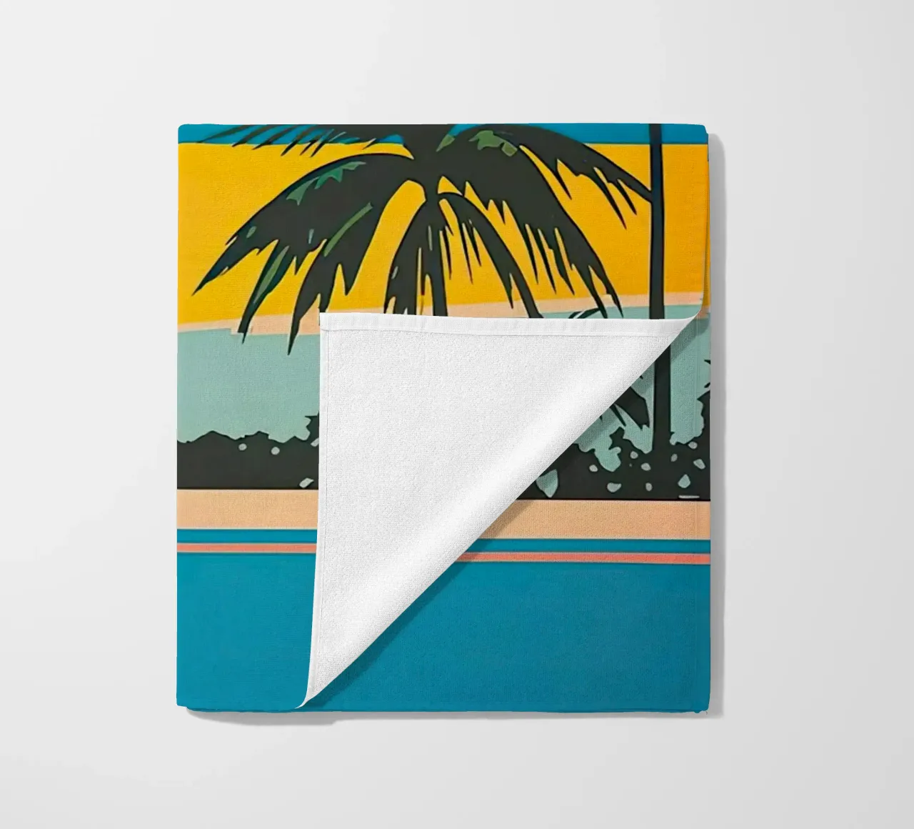 Palm Trees In The Swimming Pool telo mare da Leonard Barreiro