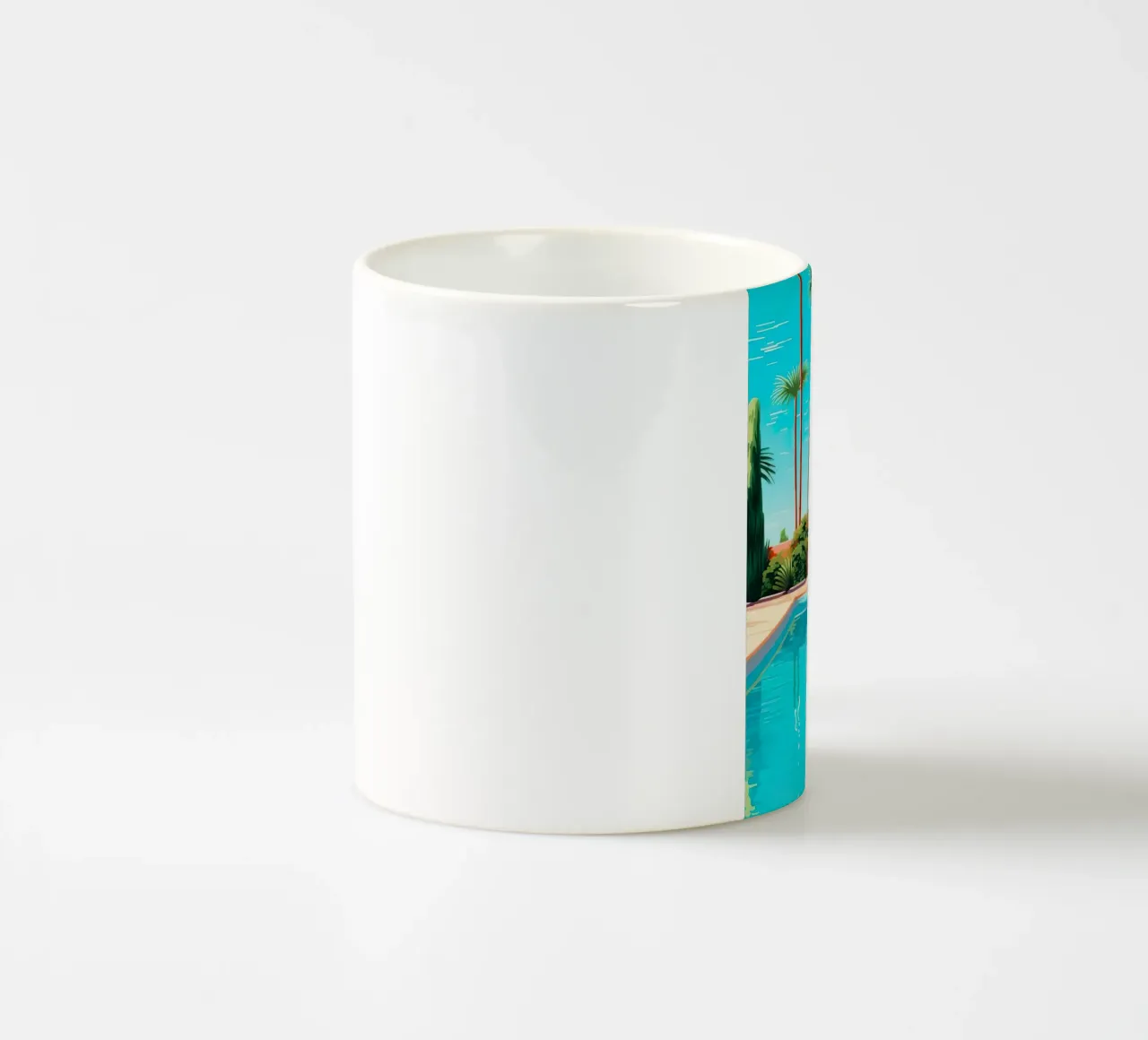 Modern House With Swimming Pool tazza in ceramica da Leonard Barreiro