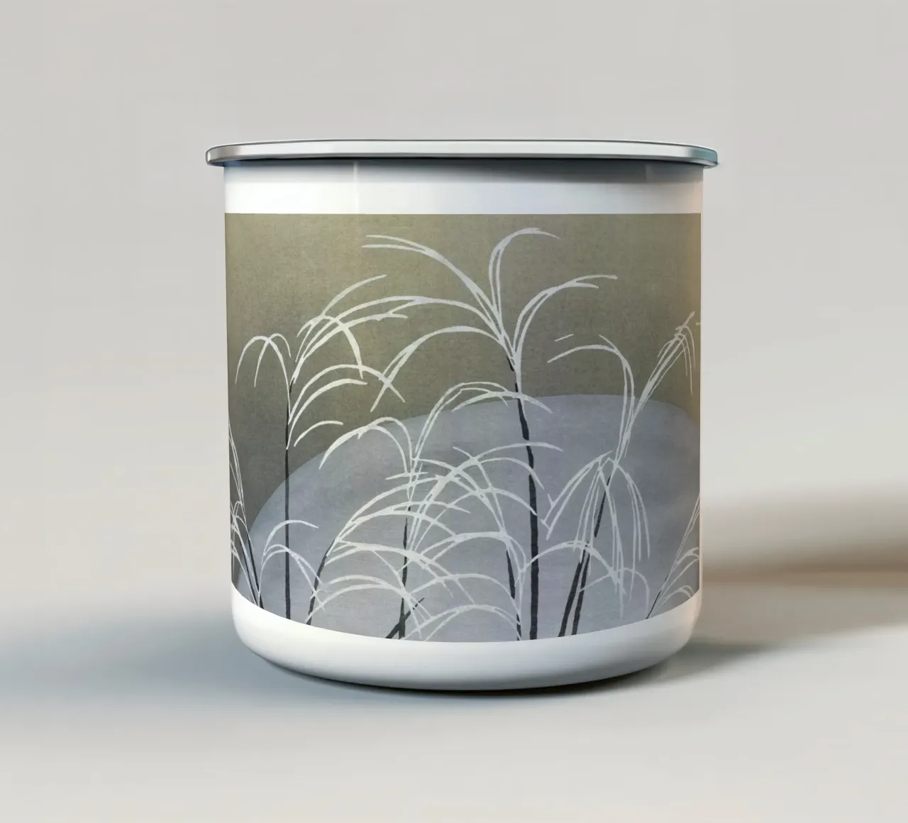 Frost from Momoyogusa–Flowers of a Hundred tazza in smalto da vintageshop