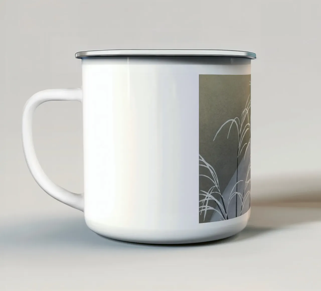 Frost from Momoyogusa–Flowers of a Hundred tazza in smalto da vintageshop