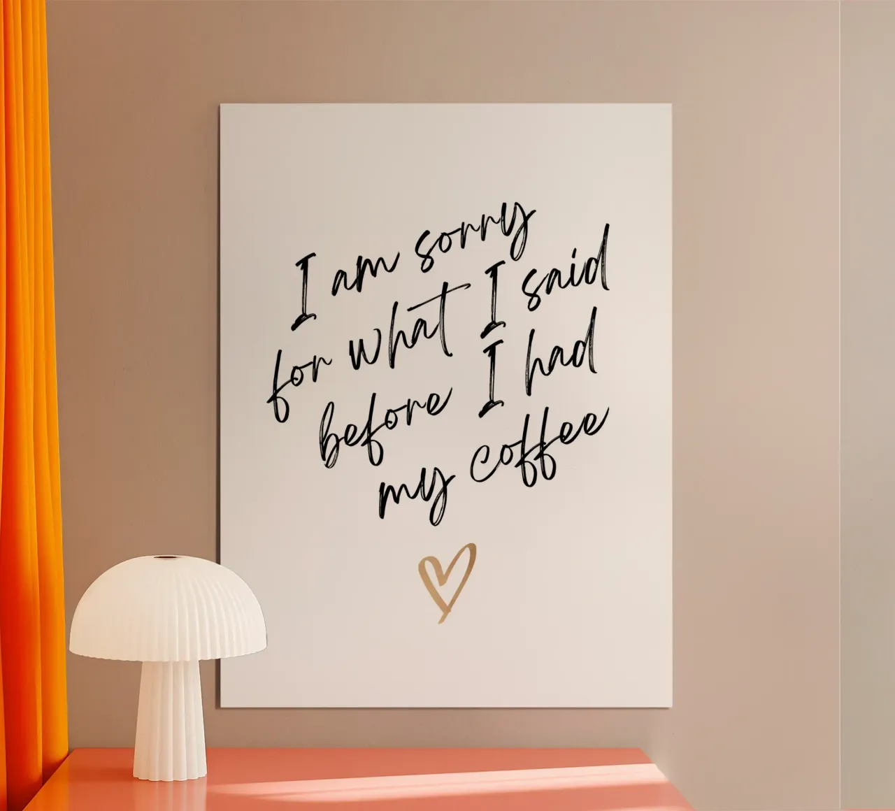 Coffee lover quote poster da PinkCandyWalls