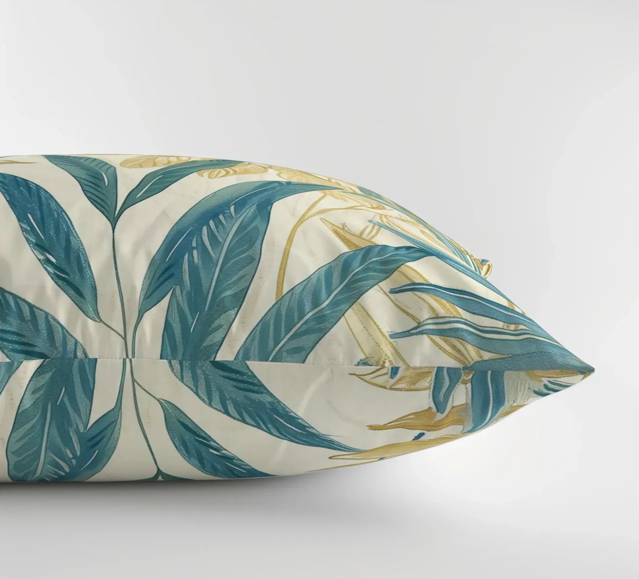 Boho Vintage Botanico Blu Tropicale Piante Spirituale Fiore cuscino da Gentle Echoes Art