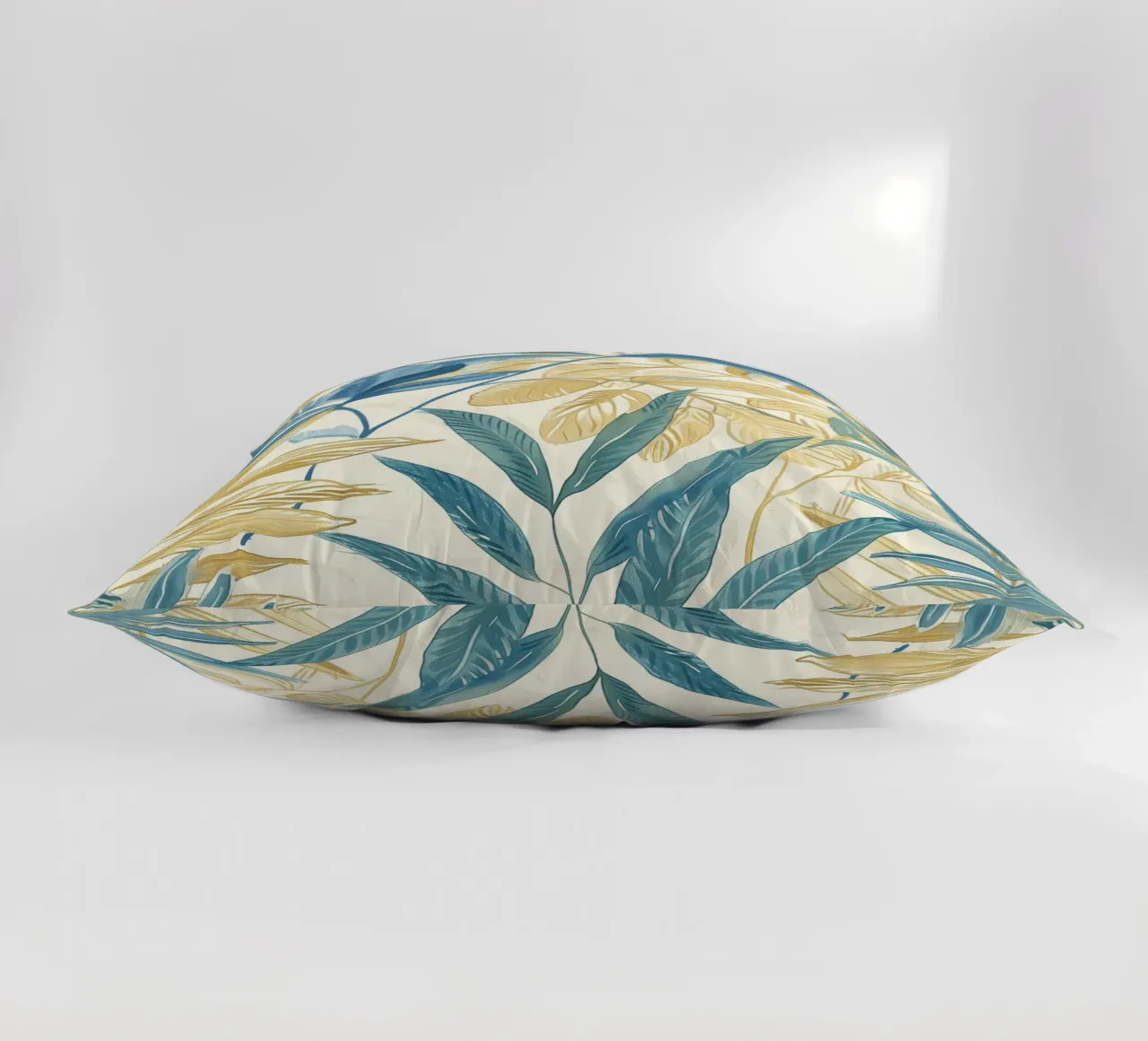 Boho Vintage Botanico Blu Tropicale Piante Spirituale Fiore cuscino da Gentle Echoes Art