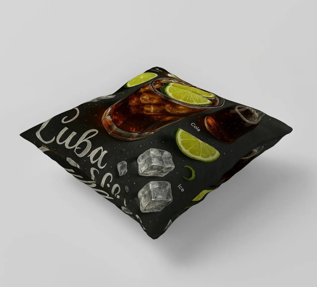 Poster Cuba Libre - Rum, Cola e Lime Classico cuscino da mesa