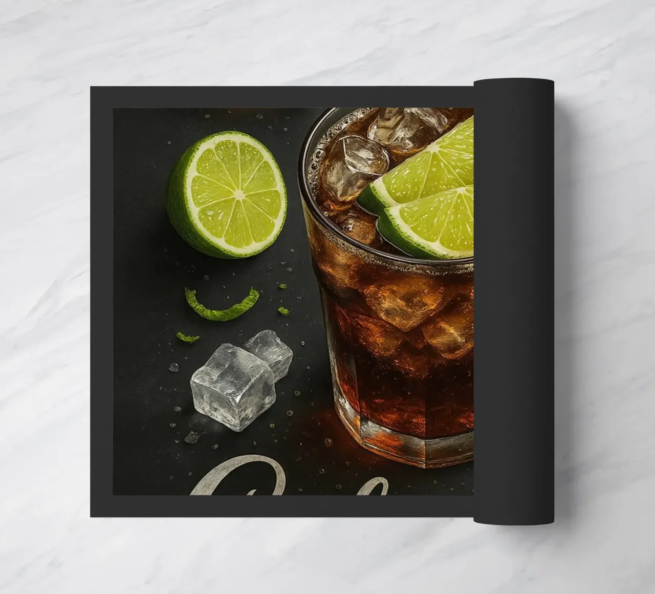 Poster Cuba Libre - Rum, Cola e Lime Classico zerbino da mesa