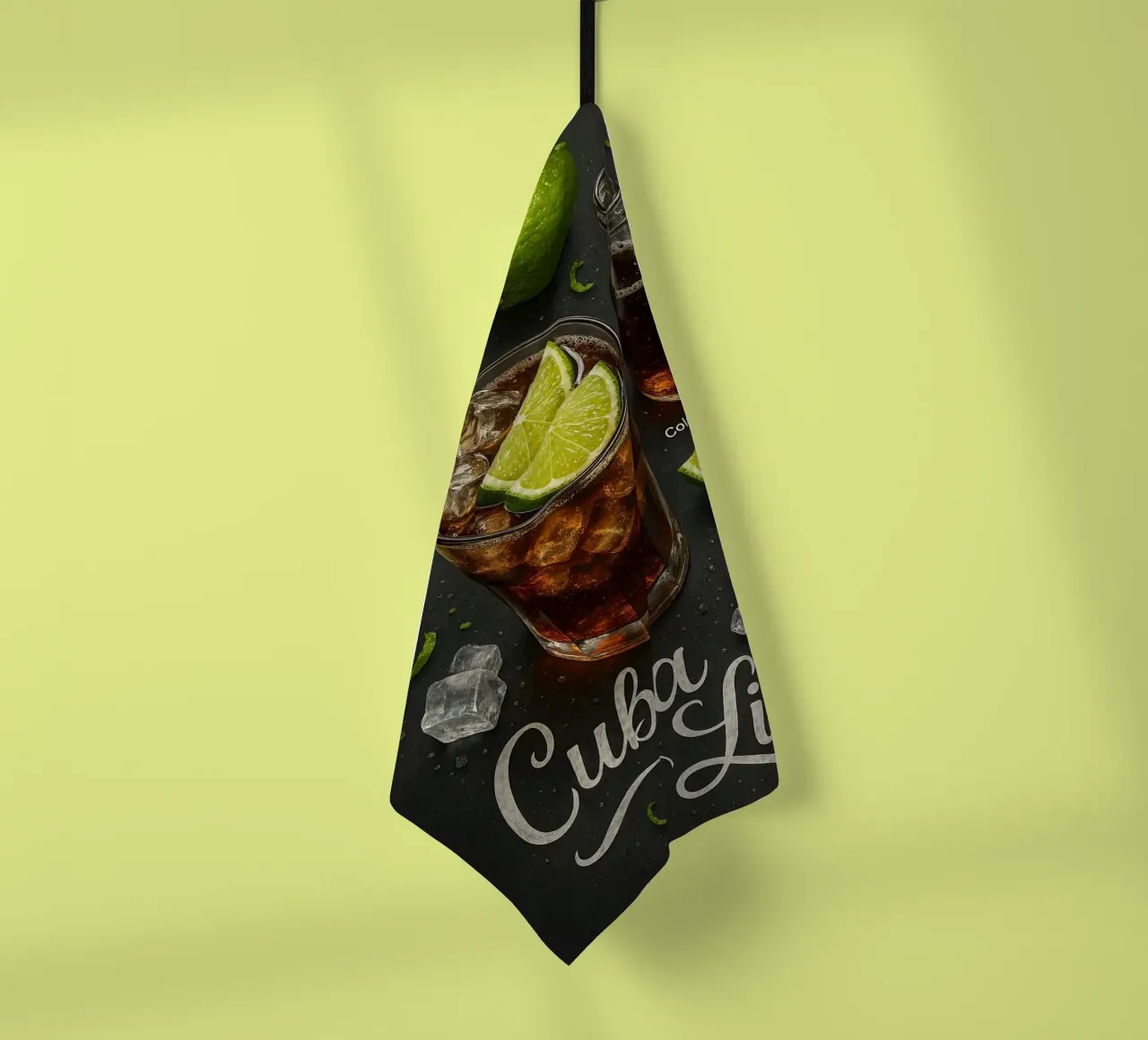 Poster Cuba Libre - Rum, Cola e Lime Classico canovaccio da cucina da mesa