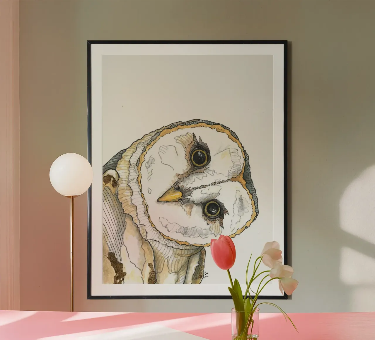 Owl poster da Magpie luck