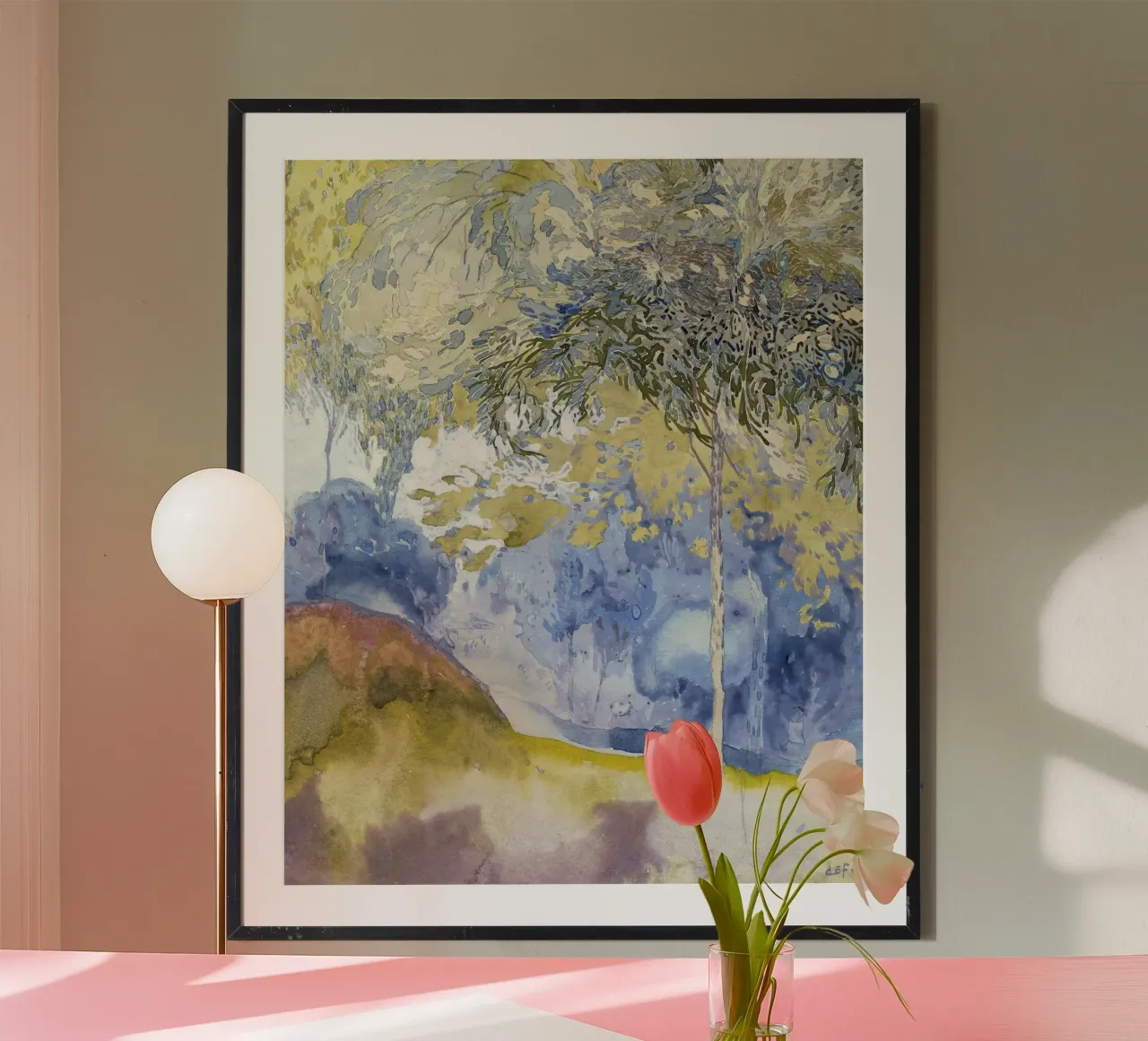 landschap painting poster da vintageshop