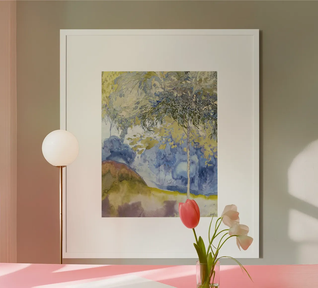 landschap painting poster da vintageshop
