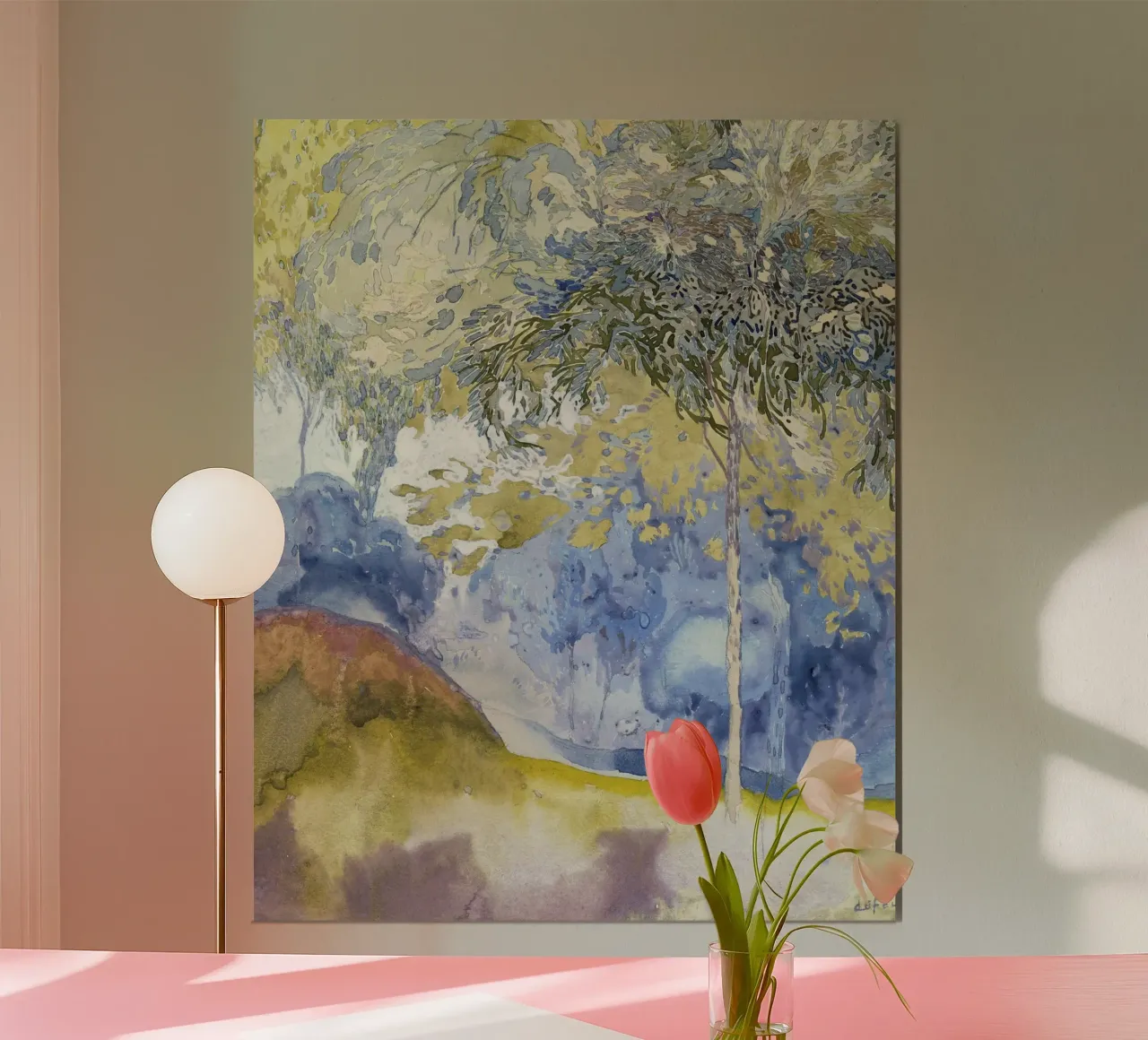 landschap painting poster da vintageshop